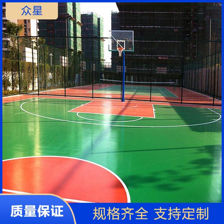 鹤岗市塑胶篮球场学校塑胶跑道 - 厂家